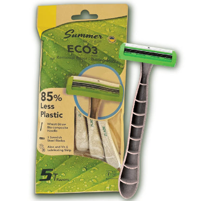 buy online Zlade Summer Eco3 Women's Hair Removal Razor - Pack of 5 at the best price in india 