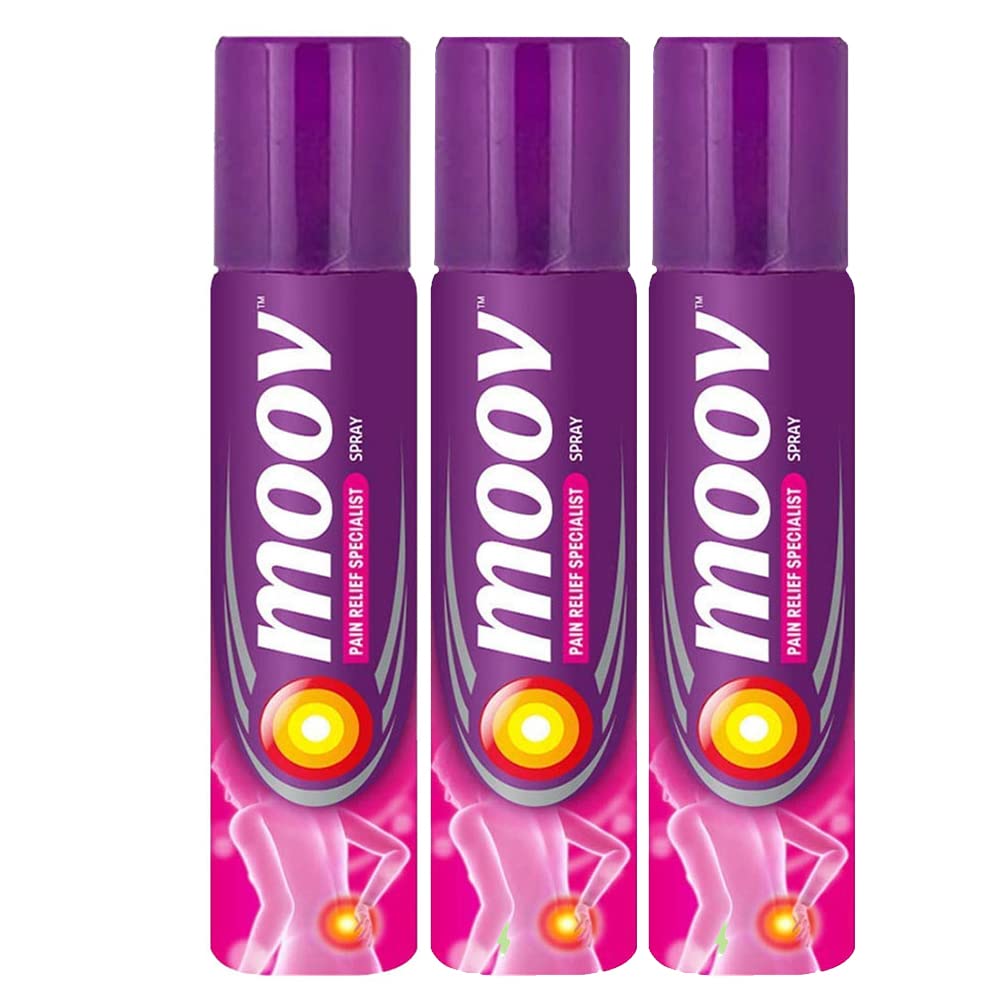 Moov Pain Relief Spray  (80GM each) - Pack of 3 - Caresupp.in