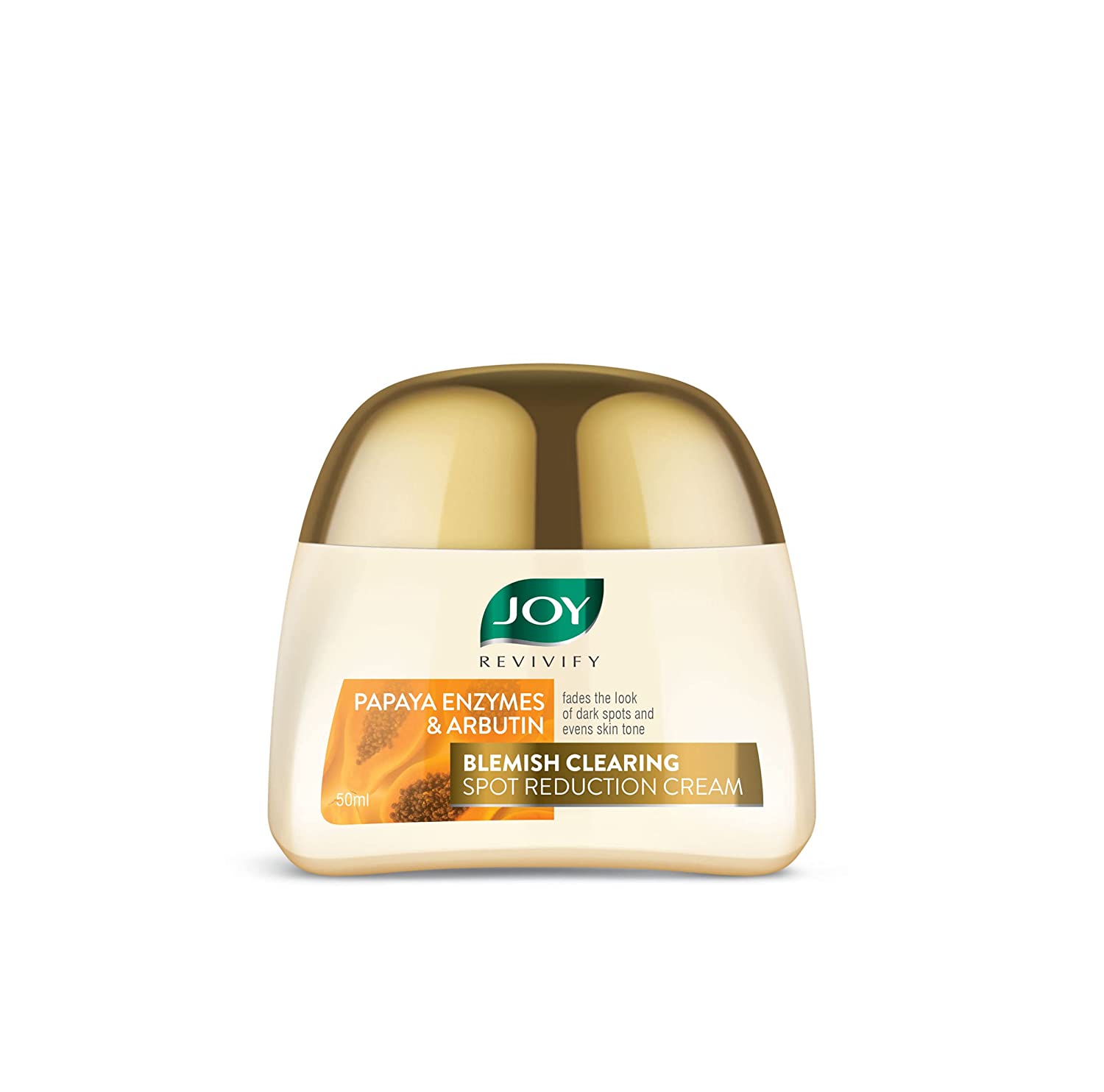 Joy Revivify Arbutin & Papaya Enzymes Blemish Clearing Spot Reduction Cream (Brightening Face Moisturizer) – 50 ml, Joy spot reduction creame