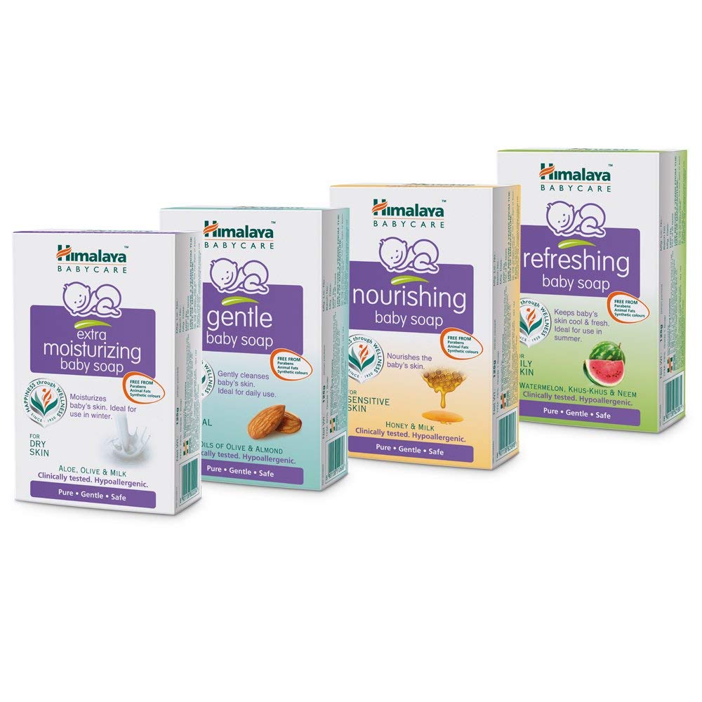 Himalaya Refreshing Baby Soap (125gm each) - Pack of 4, Himalaya Refreshing Baby Soap , best soap for baby