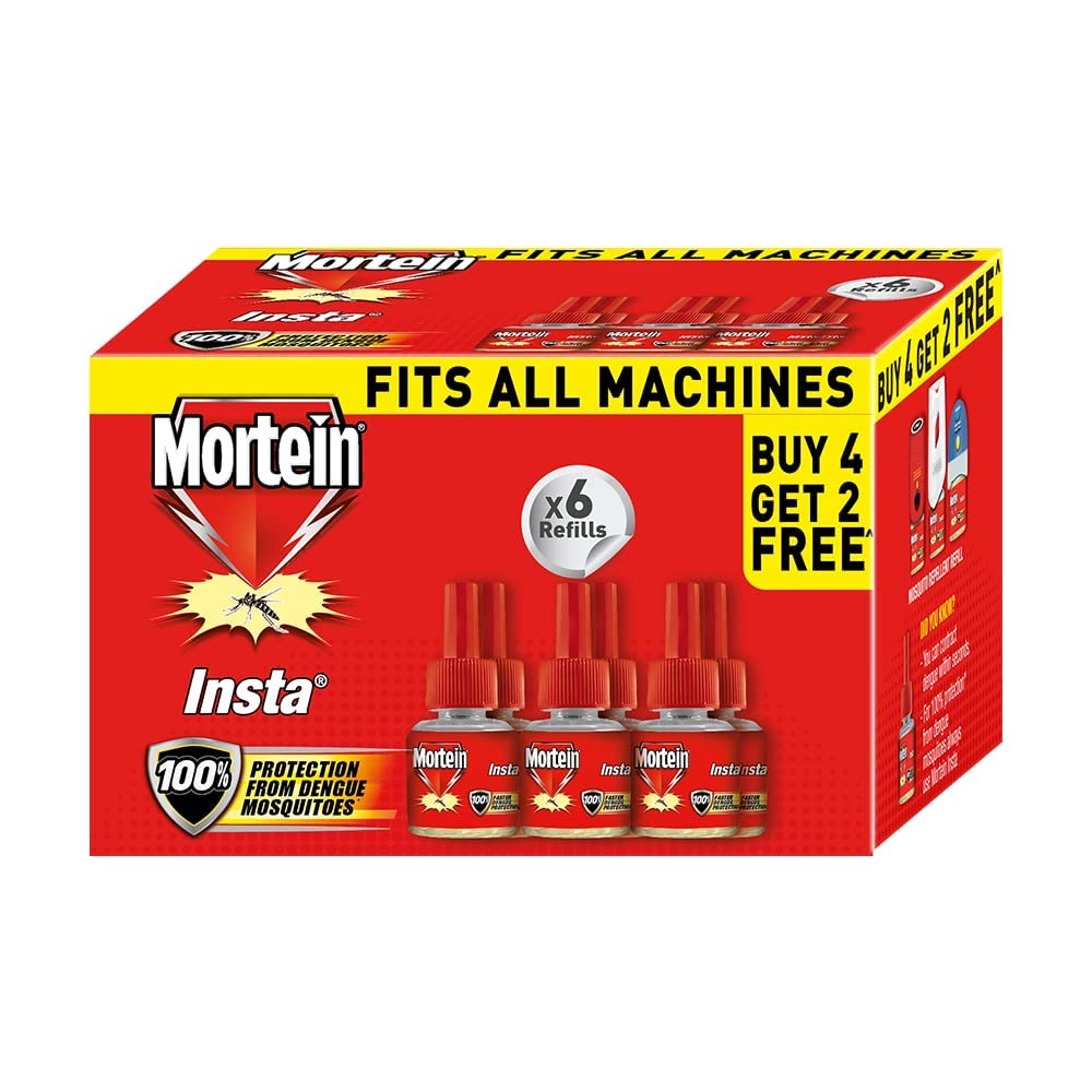 Mortein Mosquito Repellent Refill (45 ml each) - Pack of 6