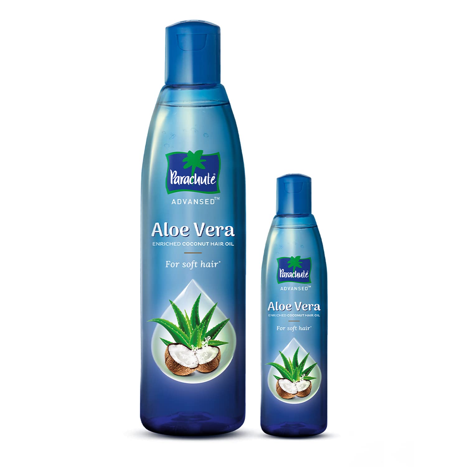 Parachute Advanced Aloe Vera Coconut Hair Oil, Pack of 2 - (250ml + 75ml)