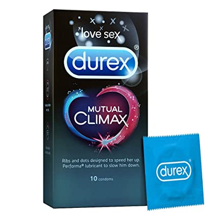 Durex Mutual Climax Condoms for Men - (10 Pieces), Durex Mutual Climax Condoms for Men , condom
