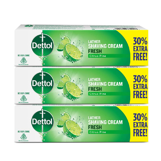 Dettol Fresh Shaving Cream (78gm each) - Pack of 3, Dettol Fresh Shaving Cream 