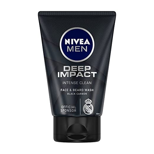 Nivea Men Deep Impact Face & Beard Wash - 100 GM