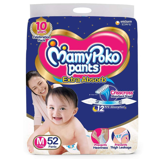 MamyPoko Pants Extra Absorb Medium size 1*6,best diapers