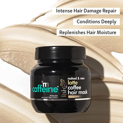 MCaffeine Latte Coffee Hair Mask for Intense Damage Repair with Shea & Murumuru Butter - 200gm