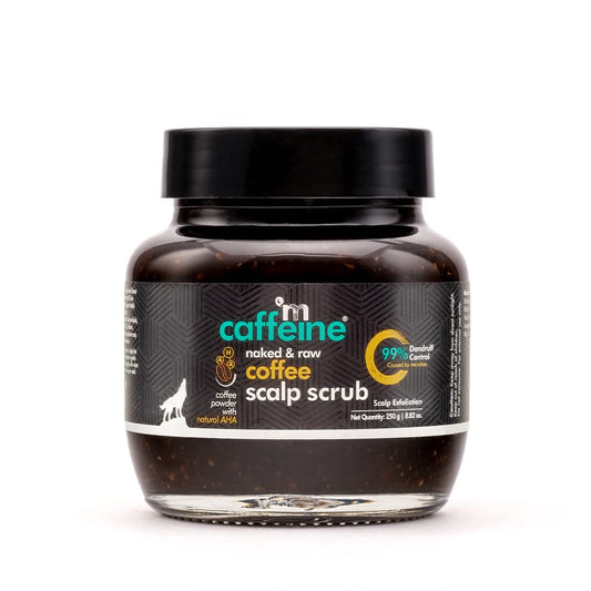 MCaffeine Anti Dandruff Coffee Scalp Scrub with 99% Dandruff Control Treatment ( Sulfate-Paraben Free) - 250gm