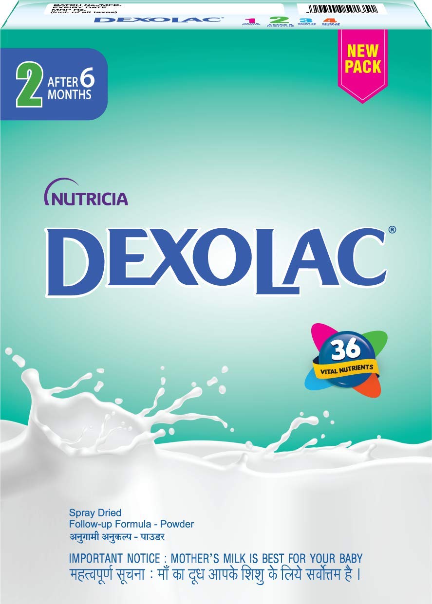 Dexolac Infant Formula Stage 2 (After 6 Months) Powder - 400gm, Dexolac Infant Formula Stage 2  (After 6 Months) Powder