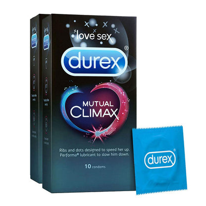 Durex Mutual Climax Condoms for Men (10 Pieces) - Pack of 2, condom,Durex Mutual Climax Condoms for Men
