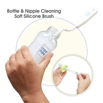 Mee Mee Bottle & Nipple Cleaning Brush (with 360-degree Rotary Handle)