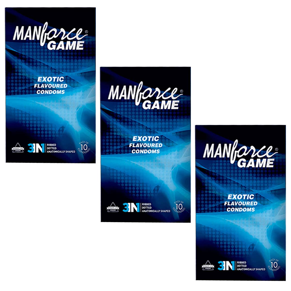 Manforce Game Edition Condom - (Pack of 3) 10N Per Pack