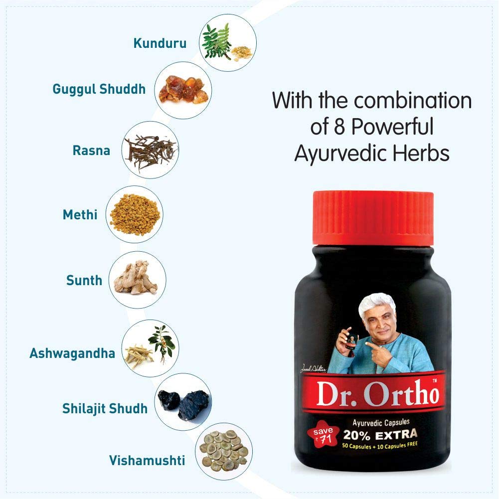 Dr Ortho - Ayurvedic Capsules - 60 capsules (Pack of 3)