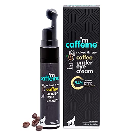 caffeine dark circles under eyes mcaffeine coffee under eye cream review mcaffeine coffee under eye cream with free eye roller