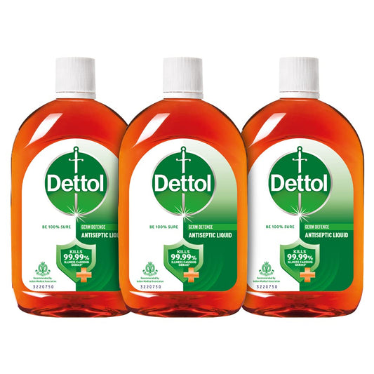 Dettol Antiseptic Liquid (550ml each) - Pack of 3, Dettol Antiseptic Liquid 