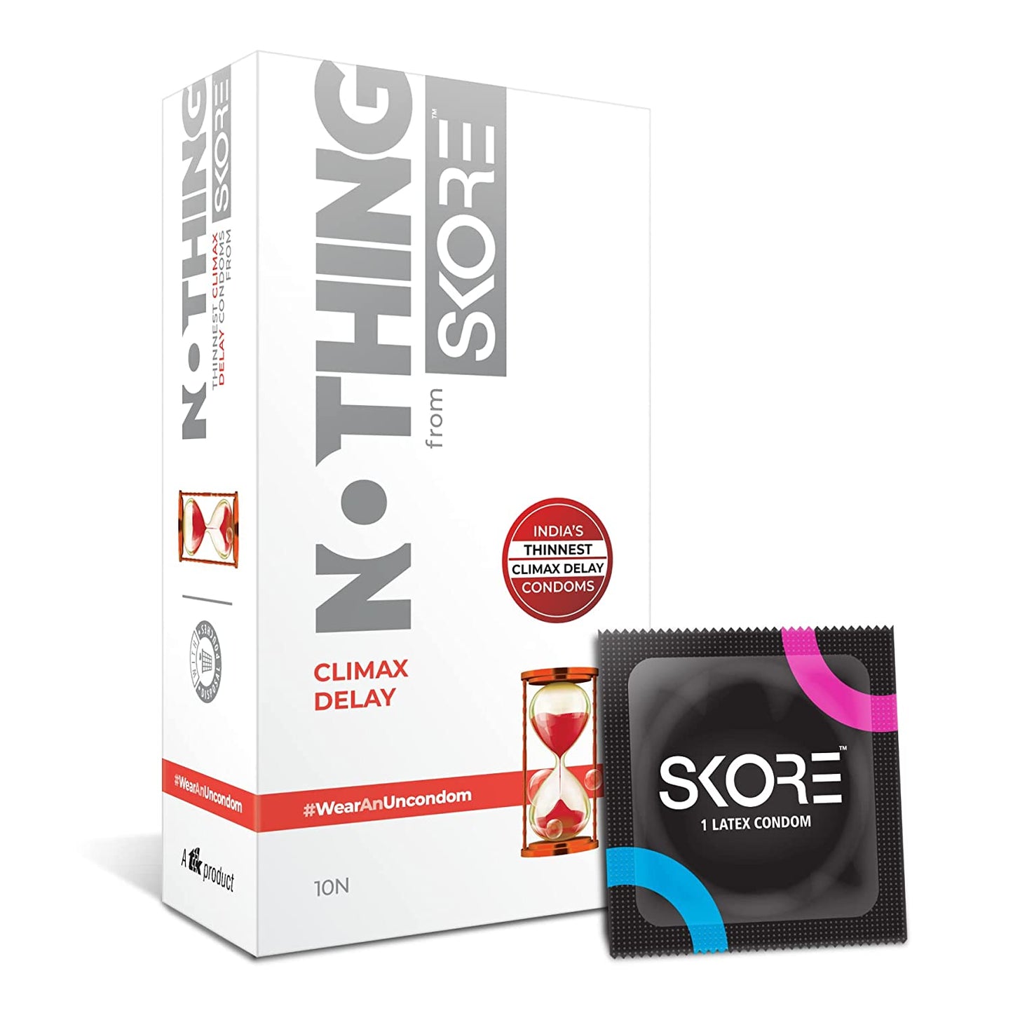 Skore Nothing Climax Delay Condoms - 10 pieces