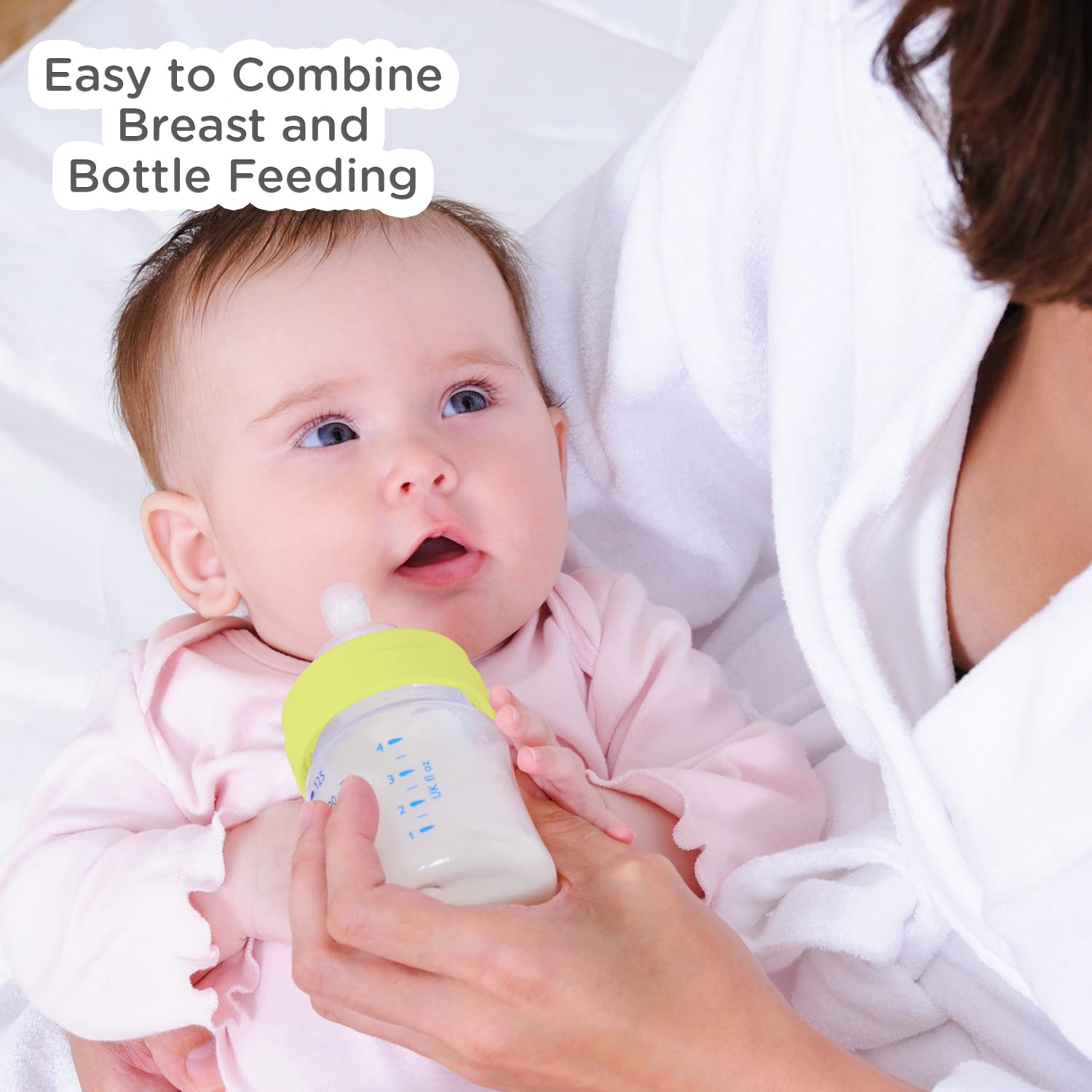 Mee Mee Premium Baby Feeding Bottle (Pink & Light Green-125ml)