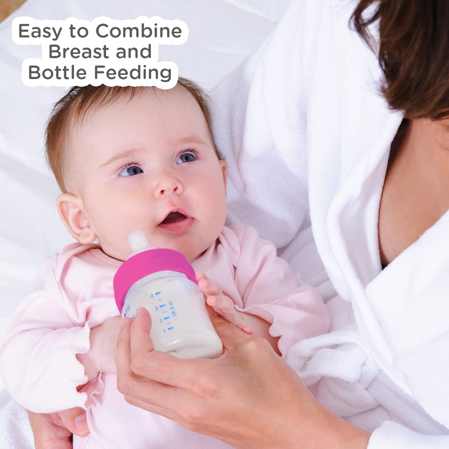 Mee Mee Premium Baby Feeding Bottle (Pink-250 ml)