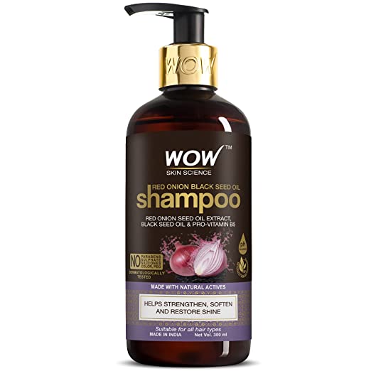 WOW Skin Science Red Onion Black Seed Oil Shampoo - 300ml
