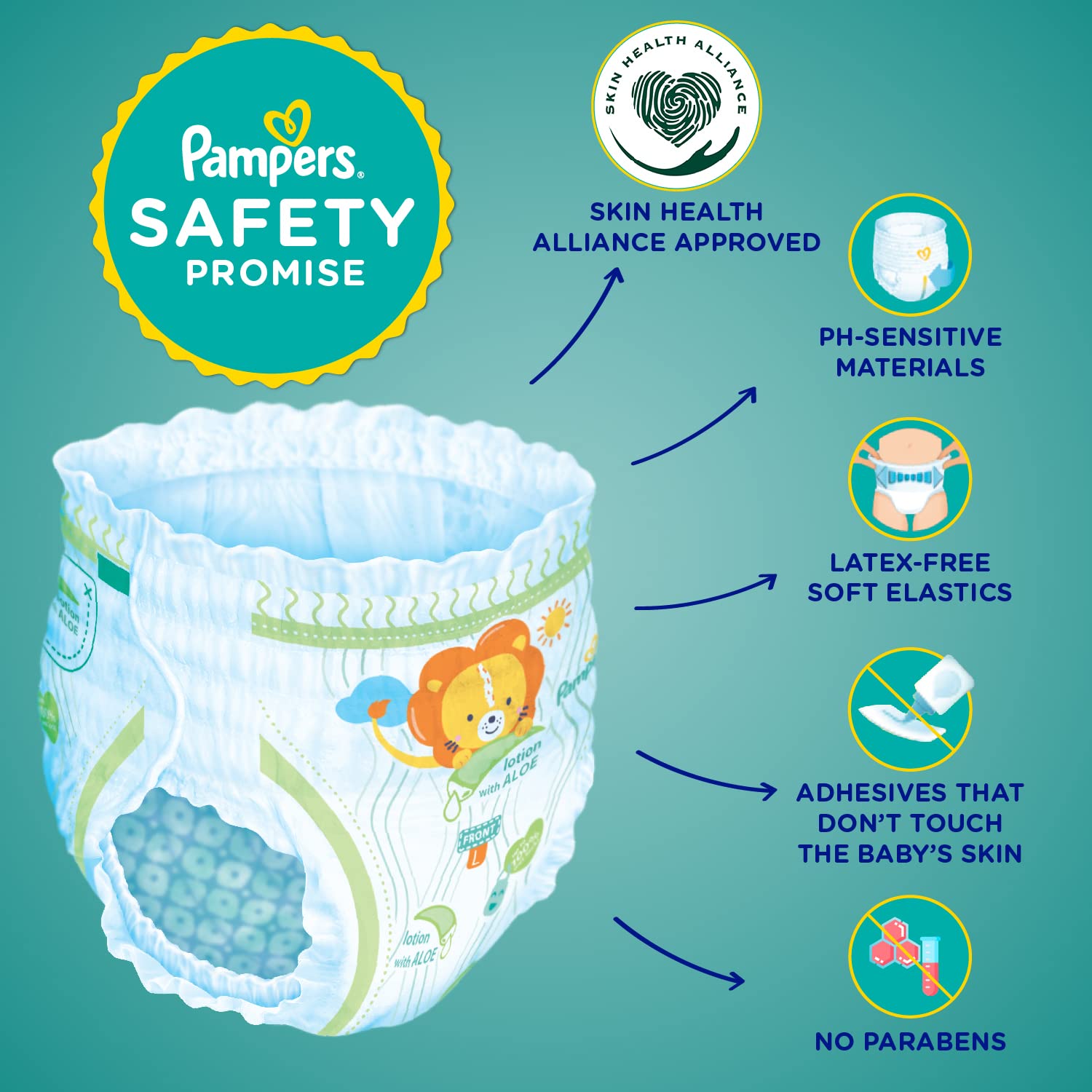 Pampers Diaper Pants (M) - (152 Pieces)