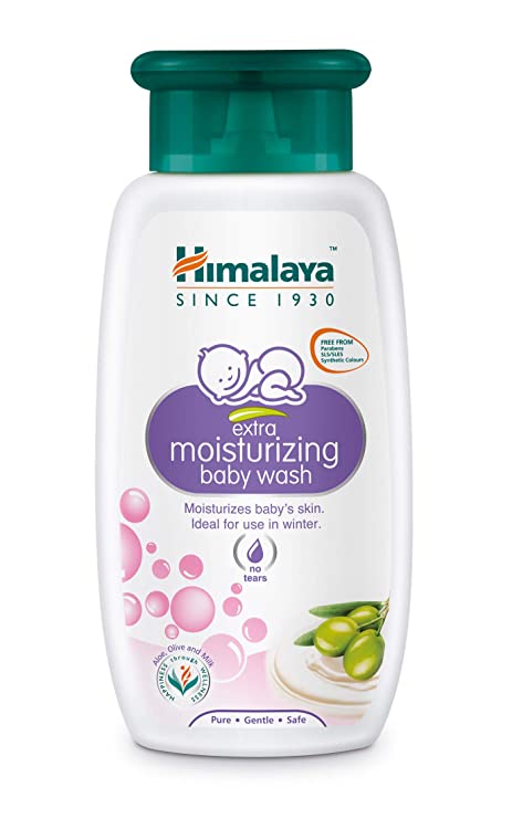 Himalaya Baby Extra Moisturizing Baby Wash Bottle Of 200Ml, Himalaya Baby wash
