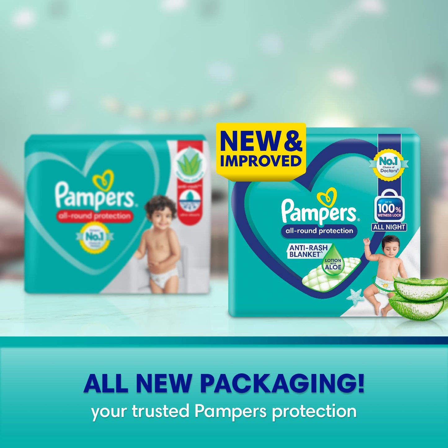Pampers Diaper Pants (M- size) - (50 Pieces)