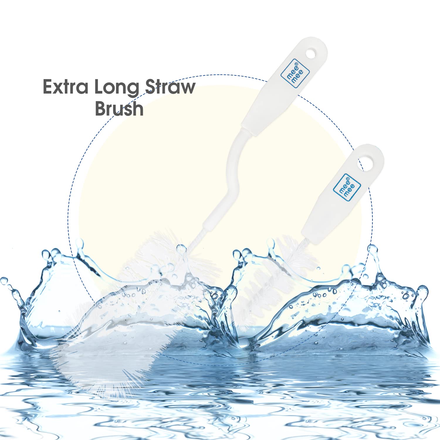 Mee Mee Bottle & Nipple Cleaning Brush (with 360-degree Rotary Handle)