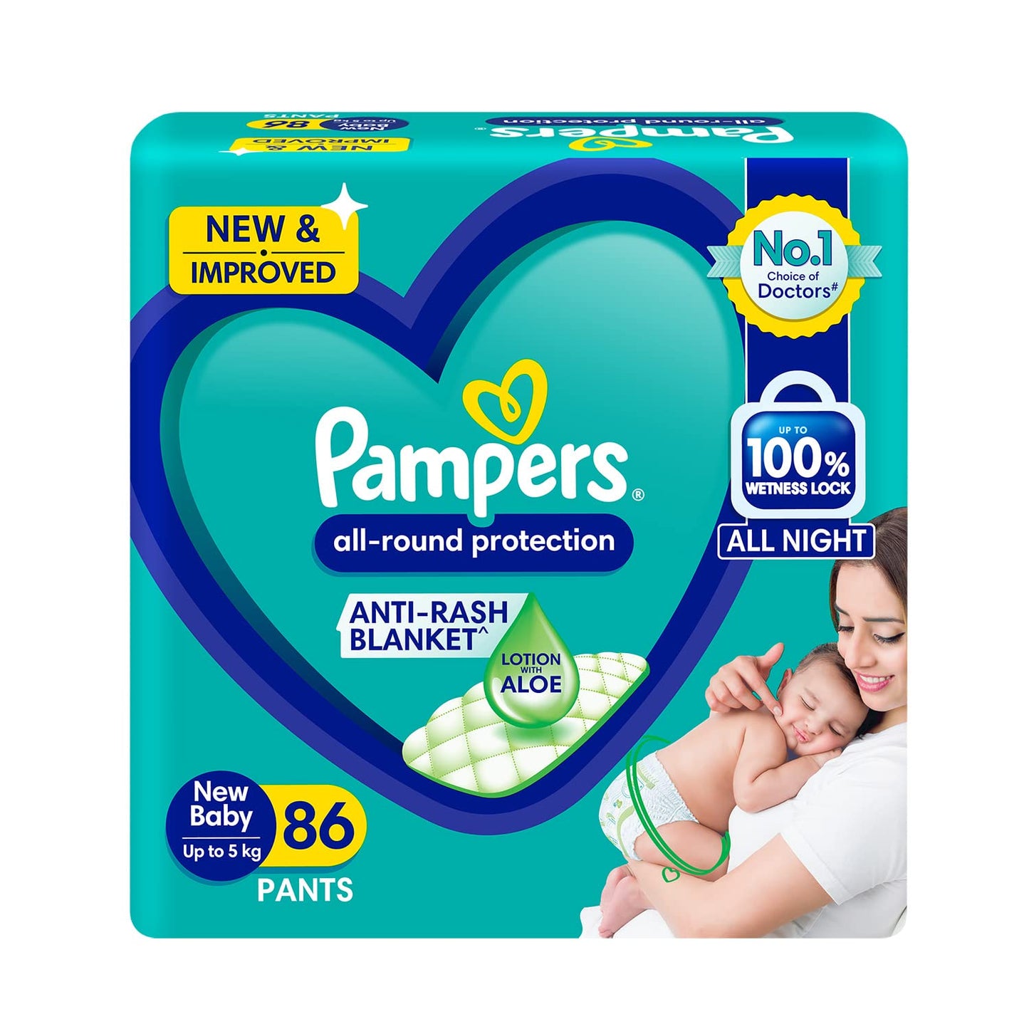 Pampers Diaper Pants - New Born - (86 Pieces)