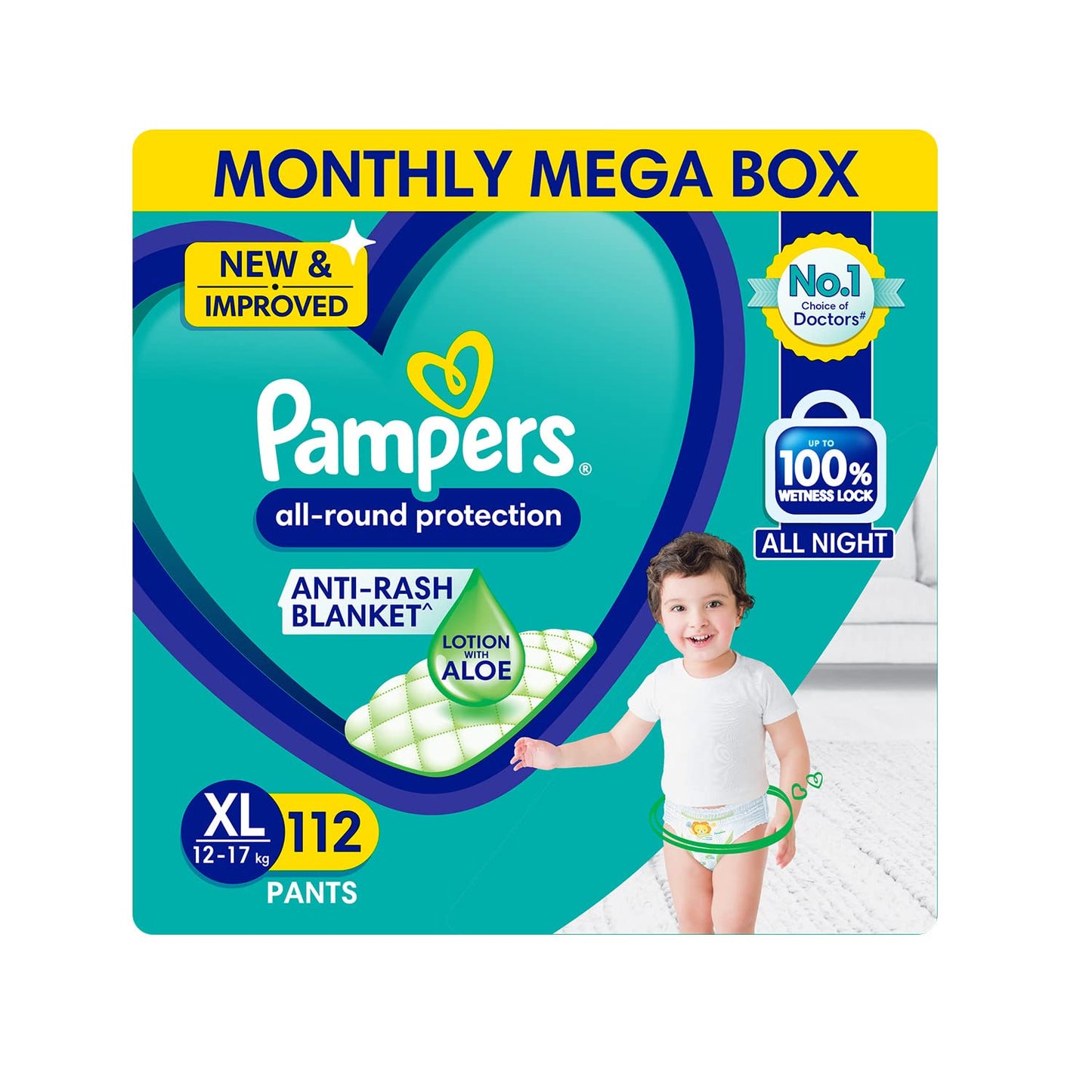 Pampers Diaper Pants Super Value Box (XL) - (112 Pieces)