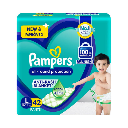 Pampers Diaper Pants (L) - (42 Pieces)