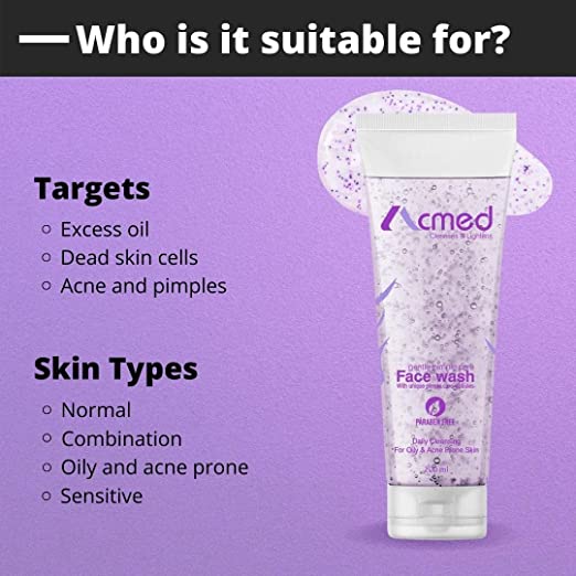 acmed gentle pimple care face wash  70ml