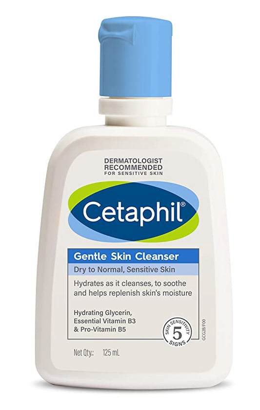 Cetaphil Gentle Skin Cleanser - 125ml,Cetaphil Gentle Skin Cleanser ,Cetaphil Gentle Skin Cleanser  for dry skin,Cetaphil Gentle Skin Cleanser for sensitive skin,Cetaphil Gentle Skin Cleanser for normal skin