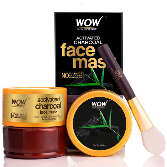 WOW Skin Science Activated Charcoal Face Mask - 200ml
