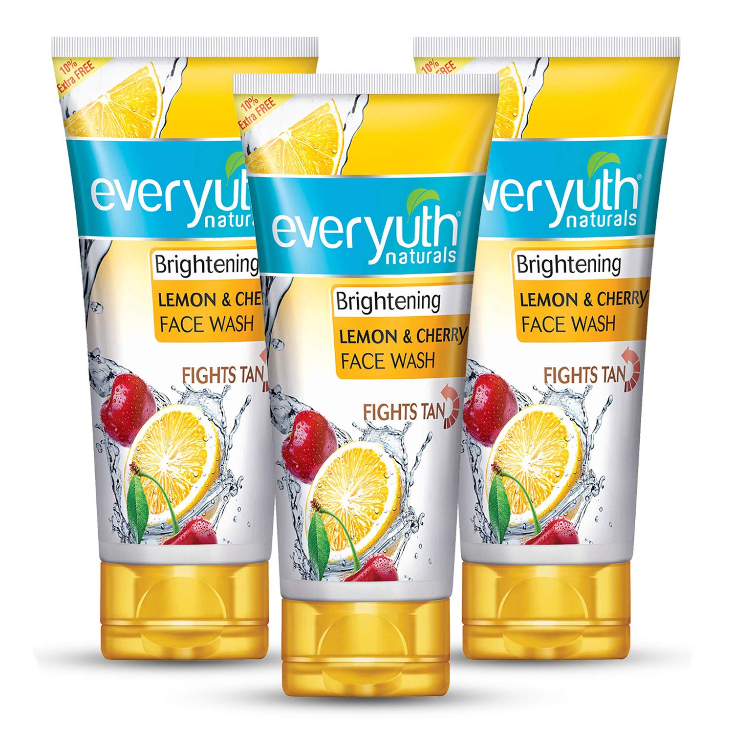 Everyuth Face Wash Lemon & Cherry (150gm each) - Pack of 3, Everyuth Face Wash 