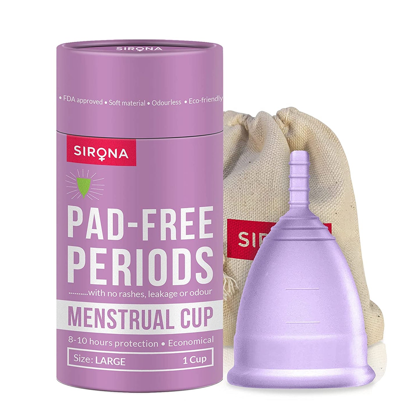 Sirona Reusable Menstrual Cup for Women Large - 1 Cup
