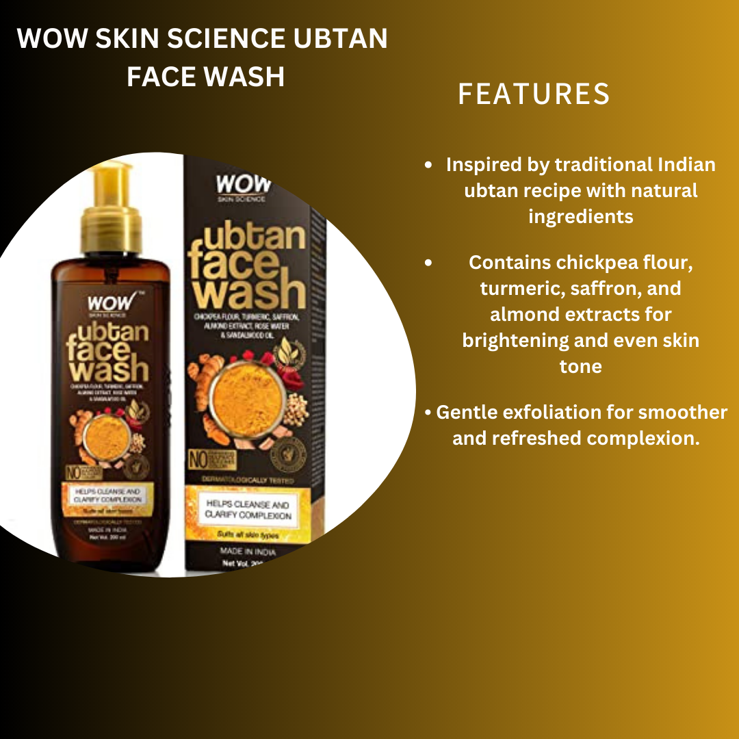 WOW Skin Science Ubtan Face Wash - 200ml