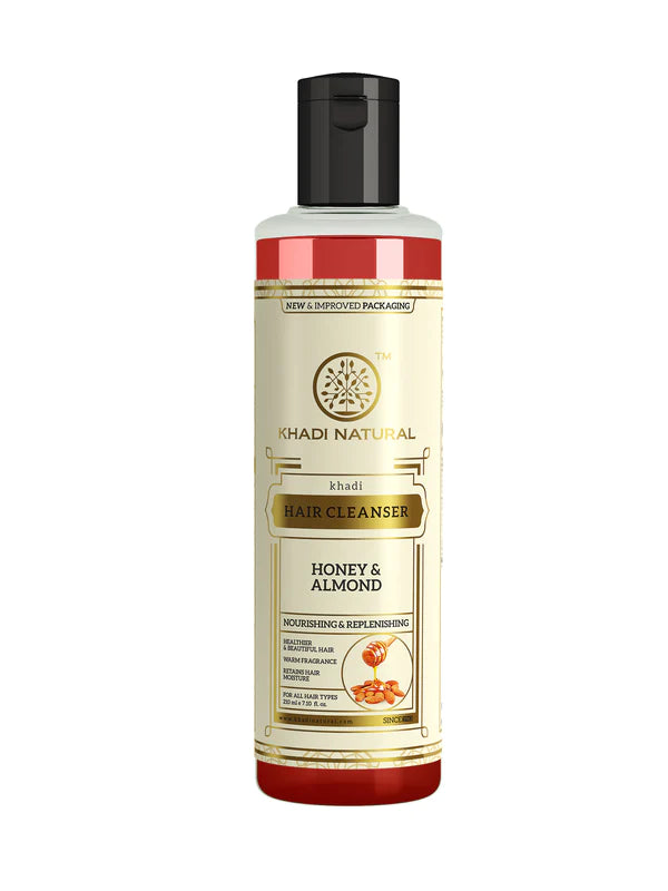 Khadi Natural Honey & Almond Hair Cleanser - 210ml