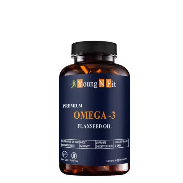 Young N Fit Nutrition Flaxseed extract capsules Omega 3 (YNF63) - 60 Capsules