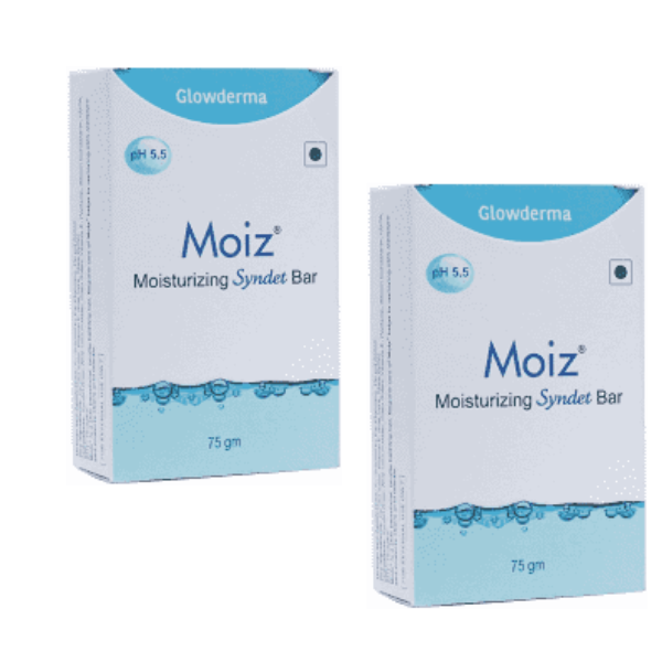 Moiz Moisturizing Syndet Bar (75gm each) - Pack of 2