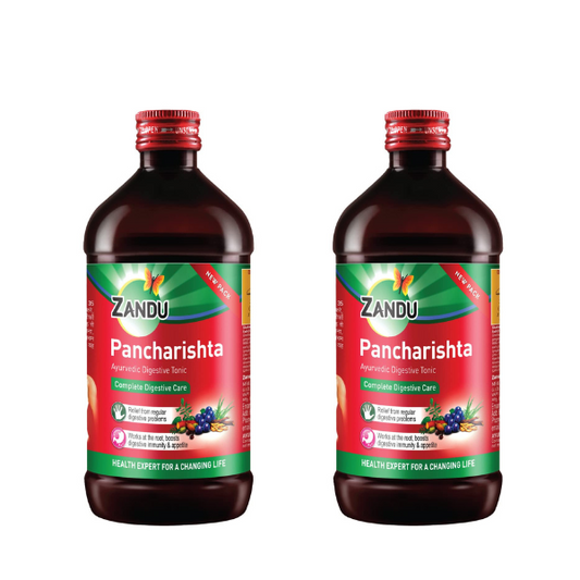 Zandu Pancharishta Digestive Tonic (450ml each) - Pack of 2 - Caresupp.in