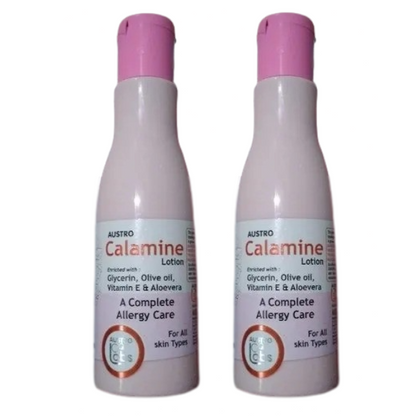 Austro Calamine Lotion a Complete Allergy care (100ml each) - Pack of 2