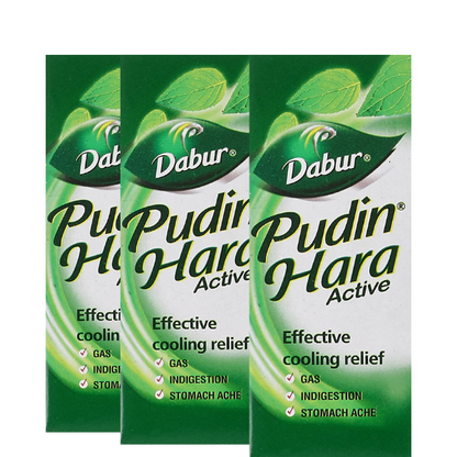 Dabur Pudin Hara Active Liquid (30ML each) - Pack of 3