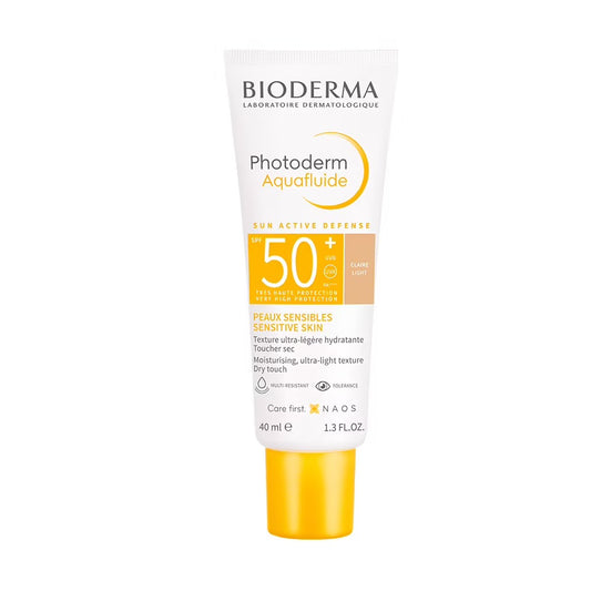 Bioderma Photoderm Aquafluide SPF 50+ Teinte Claire High Protection - 40ml,bioderma aquafluid sunscreen