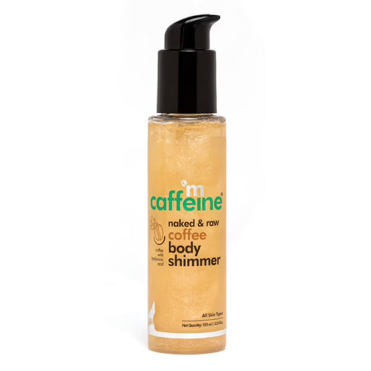 MCaffeine Coffee Body Shimmer For Shiny Matte Look with Lightweight & Non-Greasy Oil-Free Hydration - 105ml