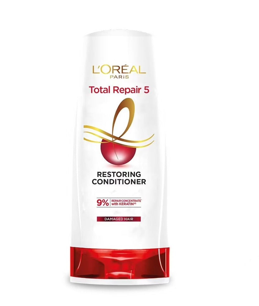 LOreal Paris Total Repair 5 Conditioner For Damaged Hair - 180ml, best shampoo for damaged hair