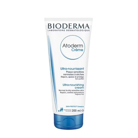Bioderma Atoderm Creme Ultra-nourishing Face & Body Daily Care Moisturizer for Normal To Dry Skin - 200ml, bioderma atoderm cream 200ml bioderma atoderm cream benefits.