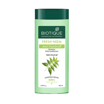 Biotique Bio/Fresh Neem Margosa Anti Dandruff Shampoo and Conditioner - 180ml,biotique bio/fresh neem margosa anti dandruff shampoo and conditioner biotique bio/fresh neem margosa anti dandruff shampoo and conditioner 180ml