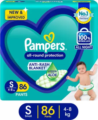 Pampers Diaper Pants (S) - (86 Pieces)