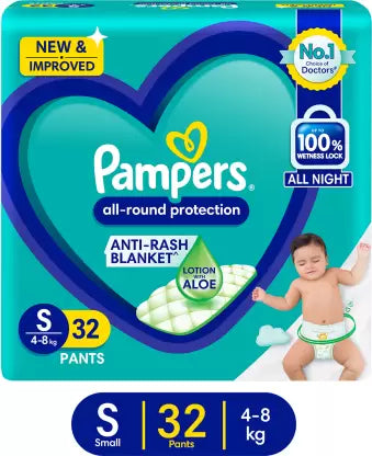 Pampers Diaper Pants (S) - (32 Pieces)