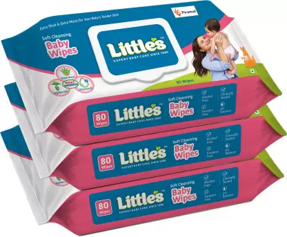 Little's Soft Cleansing Baby Wipes with Aloe Vera, Jojoba Oil and Vitamin E, Lid Pack - (240 Wipes), Little's Soft Cleansing Baby Wipes , best baby wipes , how to use baby wipes, 